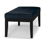 Banc ottoman rectangulaire contemporain WYNDENHALL Abbey de 43 po de large