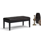 Banc ottoman rectangulaire contemporain WYNDENHALL Abbey de 43 po de large