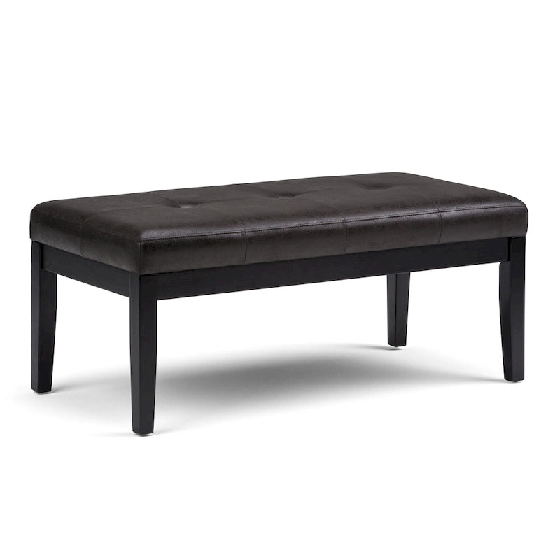 Banc ottoman rectangulaire contemporain WYNDENHALL Abbey de 43 po de large