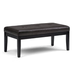 Banc ottoman rectangulaire contemporain WYNDENHALL Abbey de 43 po de large