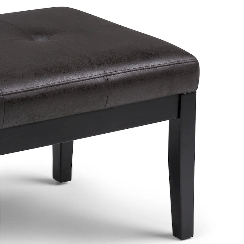 Banc ottoman rectangulaire contemporain WYNDENHALL Abbey de 43 po de large