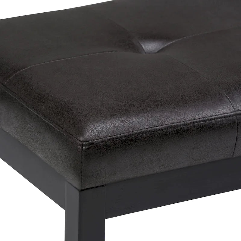 Banc ottoman rectangulaire contemporain WYNDENHALL Abbey de 43 po de large