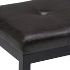 Banc ottoman rectangulaire contemporain WYNDENHALL Abbey de 43 po de large