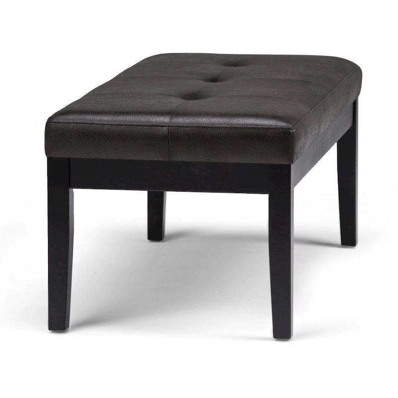 Banc ottoman rectangulaire contemporain WYNDENHALL Abbey de 43 po de large