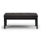 Banc ottoman rectangulaire contemporain WYNDENHALL Abbey de 43 po de large