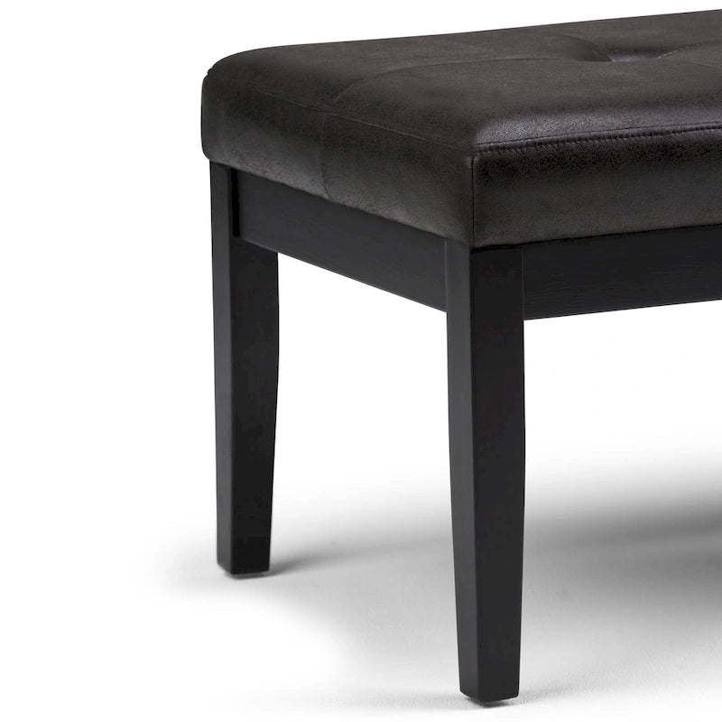 Banc ottoman rectangulaire contemporain WYNDENHALL Abbey de 43 po de large