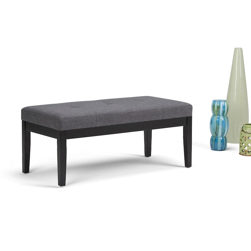Banc ottoman rectangulaire contemporain WYNDENHALL Abbey de 43 po de large