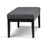 Banc ottoman rectangulaire contemporain WYNDENHALL Abbey de 43 po de large