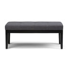 Banc ottoman rectangulaire contemporain WYNDENHALL Abbey de 43 po de large