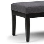 Banc ottoman rectangulaire contemporain WYNDENHALL Abbey de 43 po de large