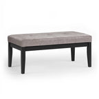 Banc ottoman rectangulaire contemporain WYNDENHALL Abbey de 43 po de large