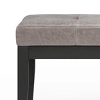 Banc ottoman rectangulaire contemporain WYNDENHALL Abbey de 43 po de large
