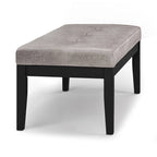 Banc ottoman rectangulaire contemporain WYNDENHALL Abbey de 43 po de large