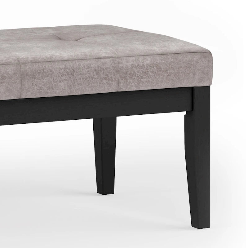 Banc ottoman rectangulaire contemporain WYNDENHALL Abbey de 43 po de large