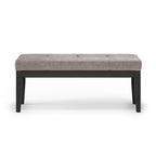 Banc ottoman rectangulaire contemporain WYNDENHALL Abbey de 43 po de large