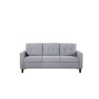 Canapé rembourré capitonné Rossetti Mid-Century