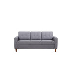 Canapé rembourré capitonné Rossetti Mid-Century