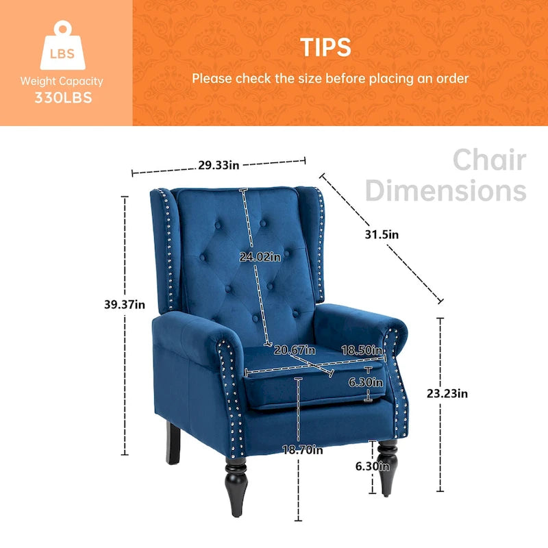 Fauteuil en velours/cuir touffeté à ossature bois de style Mid-Century