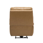 Fauteuil inclinable électrique Clara en cuir véritable avec rembourrage moelleux, lot de 2