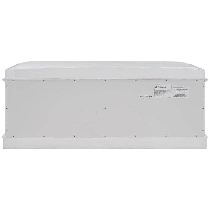 Banc de rangement avec 4 portes et étagères réglables