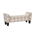 Banc de rangement capitonné transitionnel Grafton Home Claire