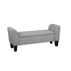 Banc de rangement capitonné transitionnel Grafton Home Claire