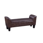 Banc de rangement capitonné transitionnel Grafton Home Claire