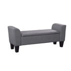 Banc de rangement capitonné transitionnel Grafton Home Claire