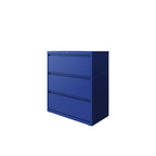 Hirsh, 3 tiroirs, largeur 36 po, série HL8000, bleu classique