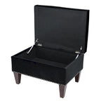 Banc de rangement Brooklyn rembourré de style transitoire