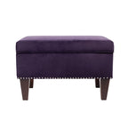 Banc de rangement Brooklyn rembourré de style transitoire