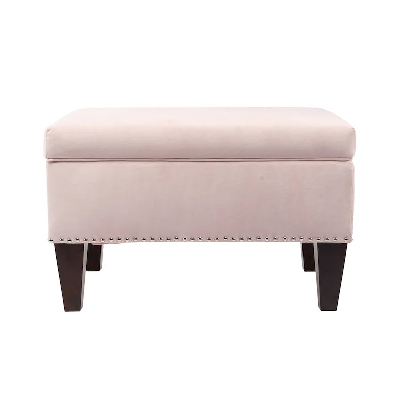 Banc de rangement Brooklyn rembourré de style transitoire