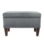 Banc de rangement Brooklyn rembourré de style transitoire