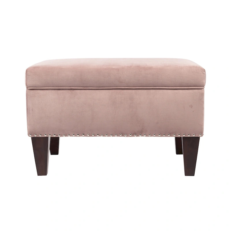Banc de rangement Brooklyn rembourré de style transitoire