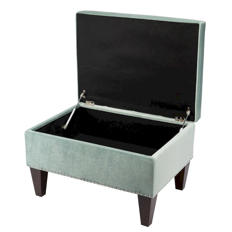 Banc de rangement Brooklyn rembourré de style transitoire
