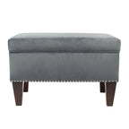 Banc de rangement Brooklyn rembourré de style transitoire