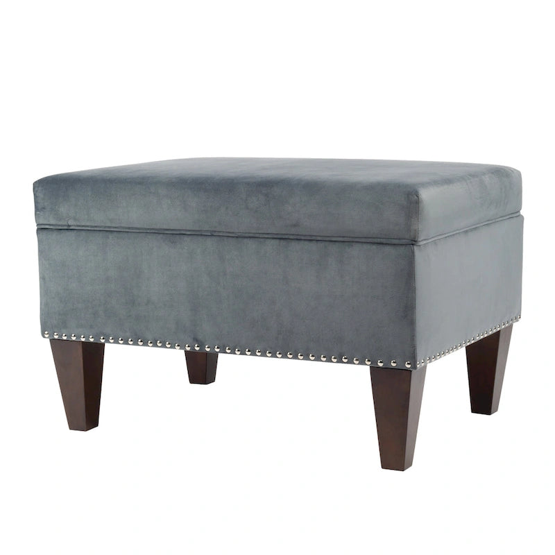 Banc de rangement Brooklyn rembourré de style transitoire