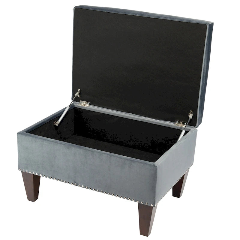 Banc de rangement Brooklyn rembourré de style transitoire
