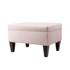 Banc de rangement Brooklyn rembourré de style transitoire