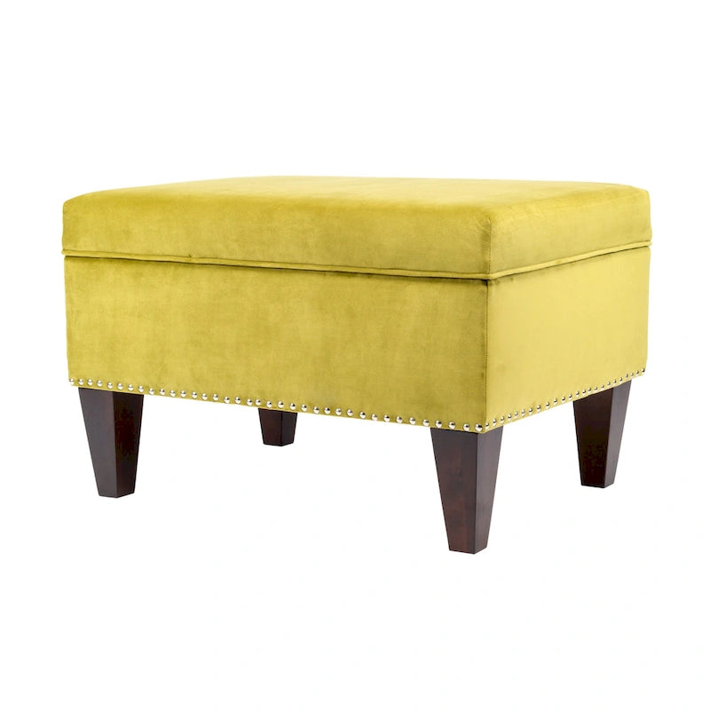 Banc de rangement Brooklyn rembourré de style transitoire