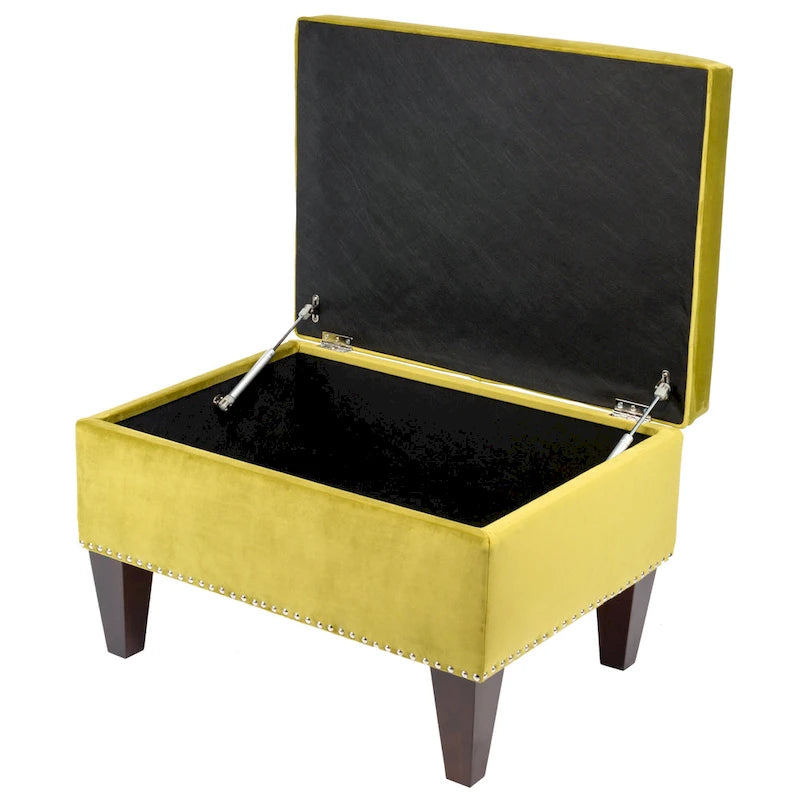 Banc de rangement Brooklyn rembourré de style transitoire