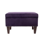 Banc de rangement Brooklyn rembourré de style transitoire