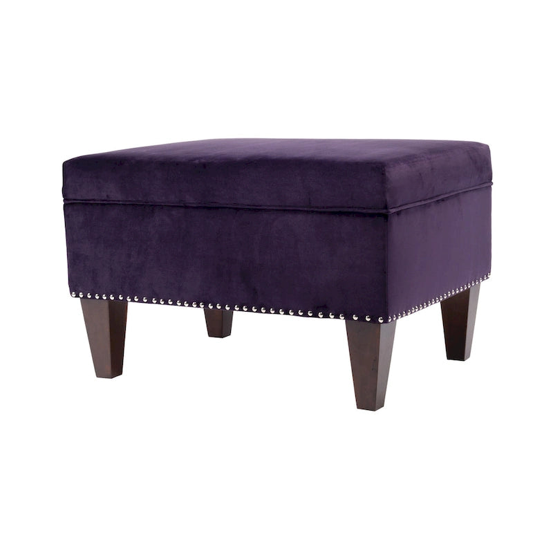 Banc de rangement Brooklyn rembourré de style transitoire