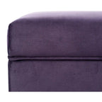 Banc de rangement Brooklyn rembourré de style transitoire