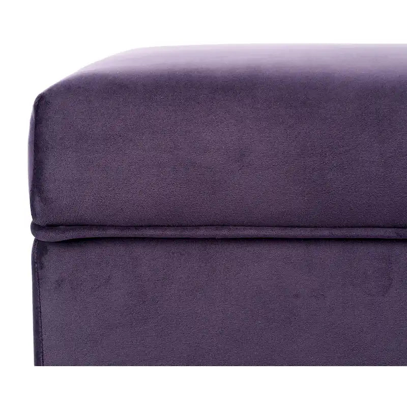 Banc de rangement Brooklyn rembourré de style transitoire