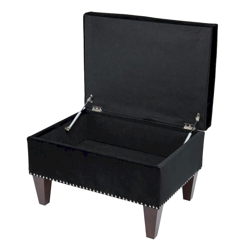 Banc de rangement Brooklyn rembourré de style transitoire