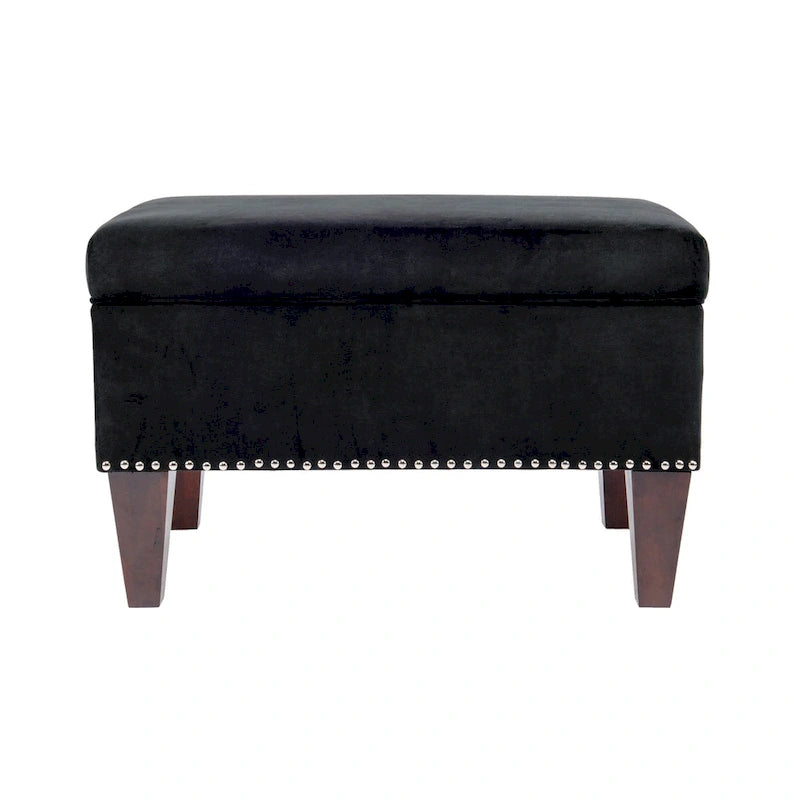 Banc de rangement Brooklyn rembourré de style transitoire