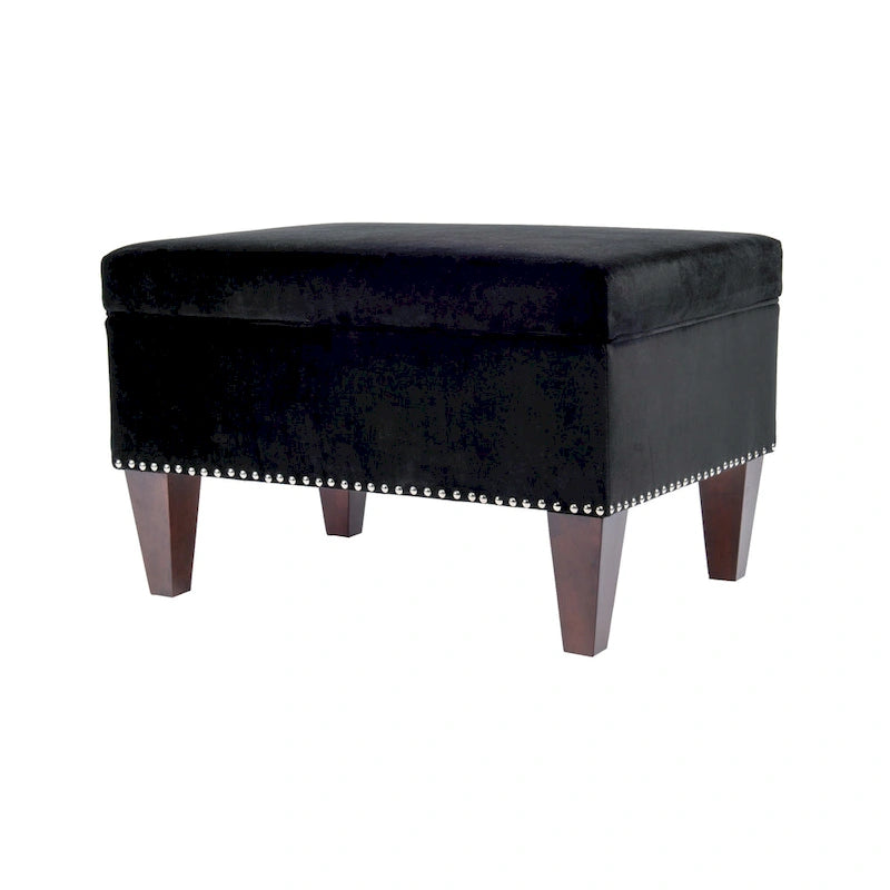 Banc de rangement Brooklyn rembourré de style transitoire