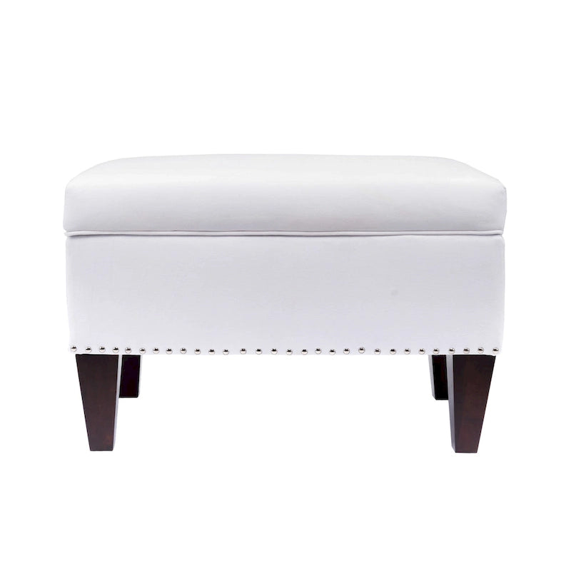 Banc de rangement Brooklyn rembourré de style transitoire