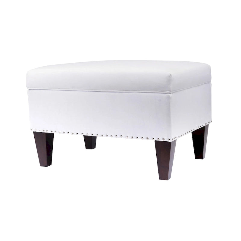 Banc de rangement Brooklyn rembourré de style transitoire